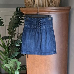 Express Blue Denim Mini Skirt Size 2